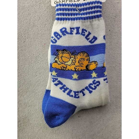 NEW - Vintage 90's Garfield and Odie Fun Print Novelty Crew Socks for Women 9-11 - Picture 3 of 5